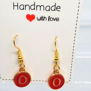 ‼️B2G1 O Initial Earrings, New